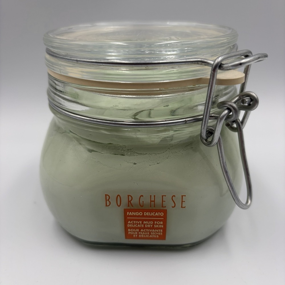 Borghese Fango Delicato Active Mud -‎ Dry Delicate Skin Large Jar 17.6 Oz New